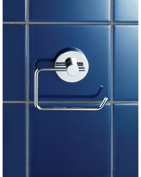 WENKO 20899100-Porta rotolo per carta igienica VACUUM-LOC MILAZZO 13x10,5 cm cromo lucido