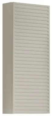 Pensile bagno Pixel laccato opaco grigio pastello, 1 anta apertura da sinistra P 17 x L 30 x H 80 cm