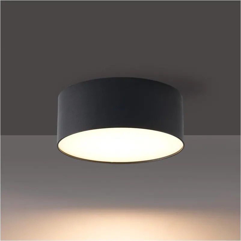 Brilagi - Plafoniera da soffitto per bagno LED FORIS LED/9W/230V Ø 9 cm nera IP44