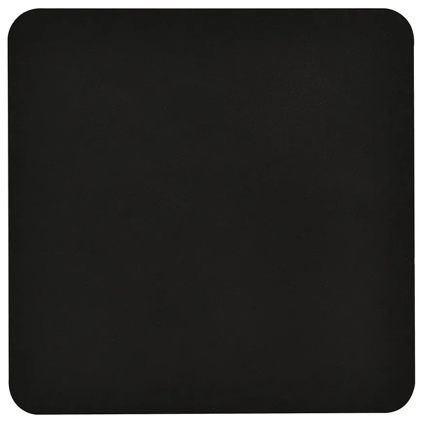 Applique Minimal Quadrata 1 Luce Indiretta Agni In Acciaio Nero
