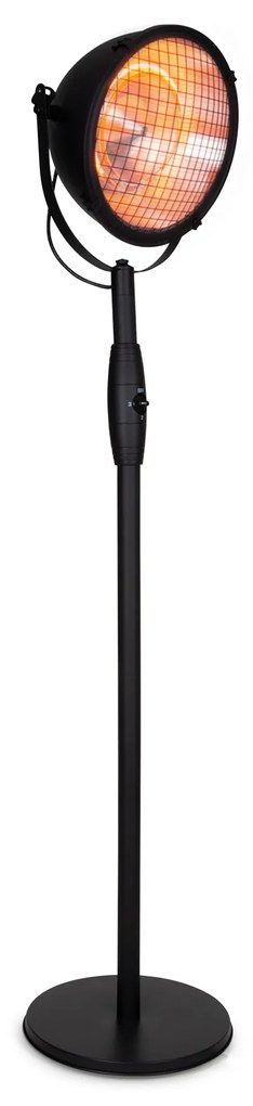 blumfeldt Heatspot Radiatore da Terrazza 900/1500/200W IR ComfortHeat Nero