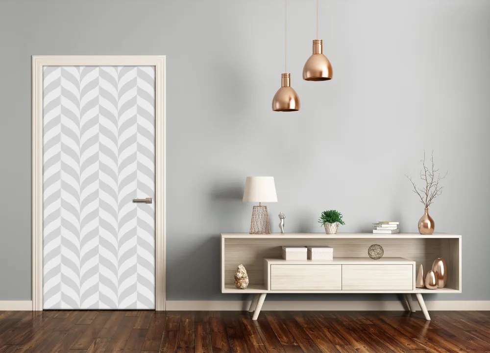 Adesivo per porta interna Sfondo geometrico 95x205 cm