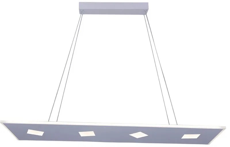 Lampadario LED design FIONA bianco, luce con 3 temperature di colore 5500 lumen