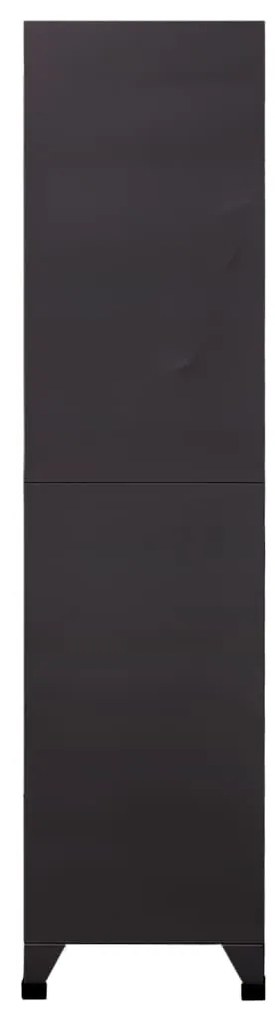 Armadietto con serratura antracite 90x45x180 cm in acciaio