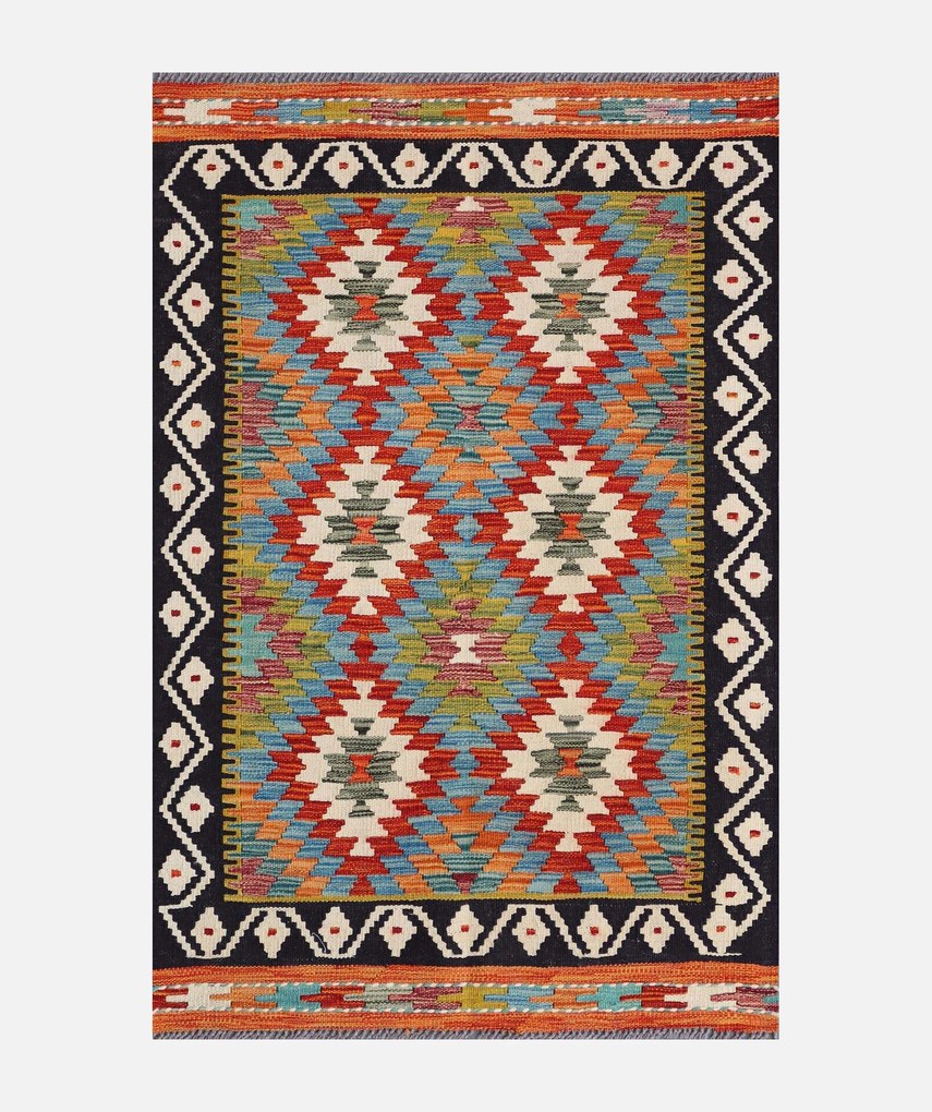 Kilim Tappeto 80x120 (Pakistan) Tessuto A Mano