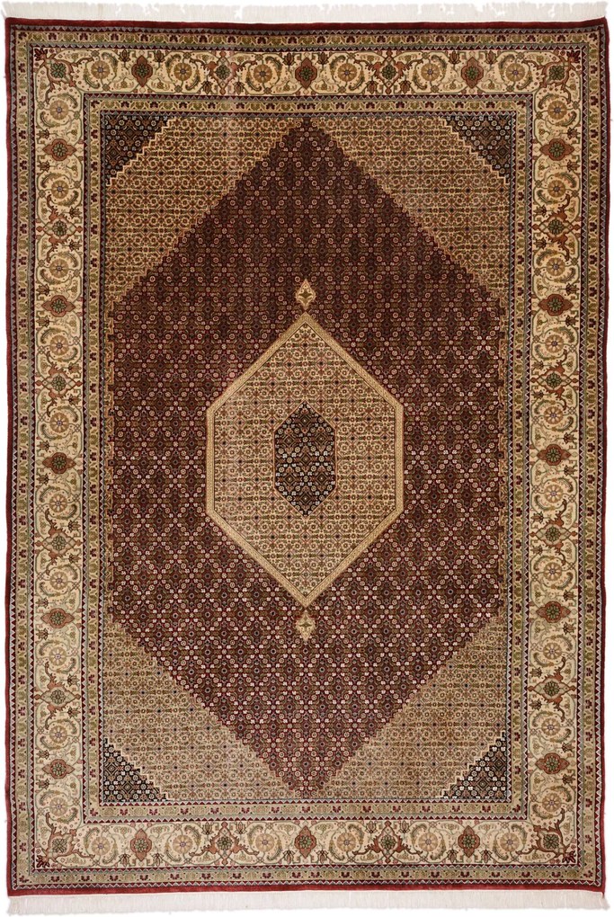 Tabriz Tappeto 210x300 (Indian) Annodato A Mano