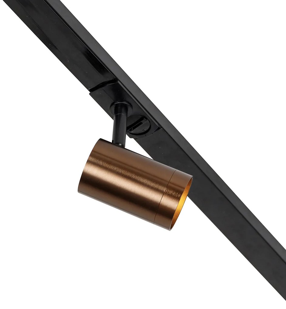 Sistema a binario moderno monofase incl. 5 GU10 Wi-Fi bronzo scuro - Jeana