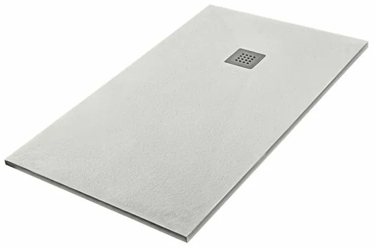 Piatto doccia su misura 80x80 Karen in resina ghiaccio effetto pietra