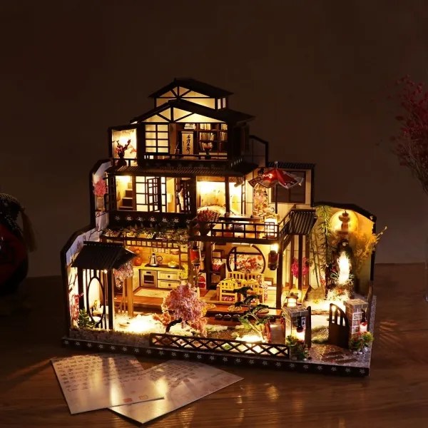 2Kids Toys - Miniatura villa Sakura elegante, 2xAAA