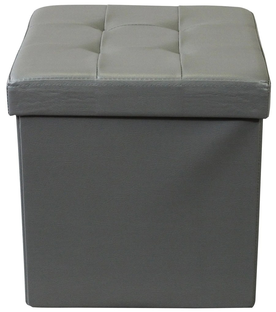 ZARA - pouf quadrato in ecopelle