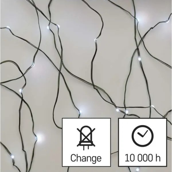 Catena luminosa LED per esterni 150xLED/20m IP44 bianco freddo
