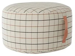 Grid Pouf Large Off-White - OYOY Living Design