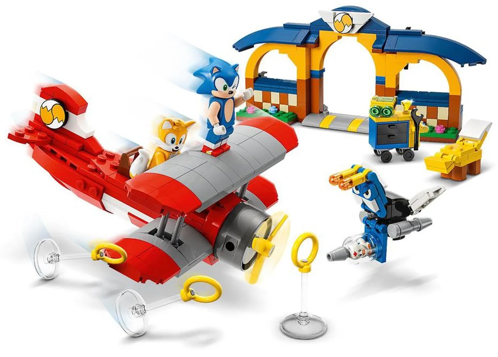 Laboratorio di Tails e Aereo Tornado di Sonic Lego