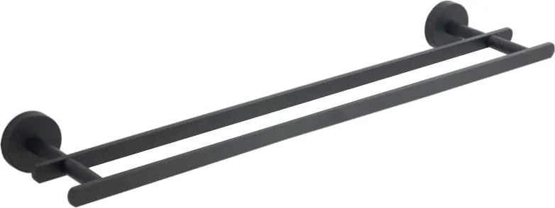 Mexen Loft doppio appendino per asciugamani, nero - 7012625-70
