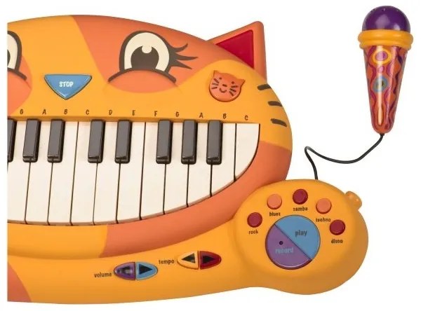 B-Toys - Pianoforte per bambini con microfono Cat 4xAA