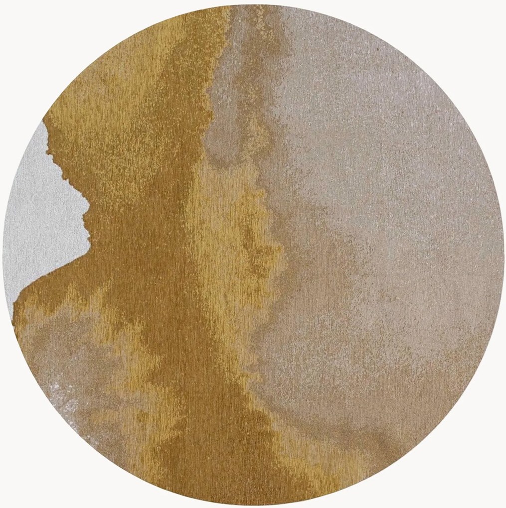 Tappeto rotondo jacquard lavabile da interno-esterno Lagoon