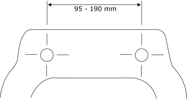 WENKO 22402100-WC sedile WC SAMOS 44,5x37,5 cm grigio/argento