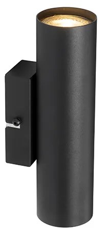 Applique moderna nera 2 luci - Jeana