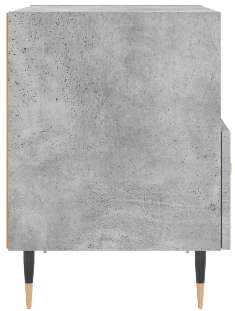 Comodini 2 pz Grigio Cemento 40x35x47,5 cm in Legno Multistrato