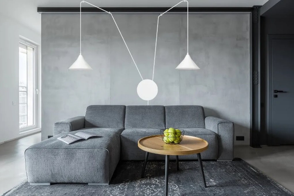 Piantana a Sospensione ABRAMO 2 WHITE o Black