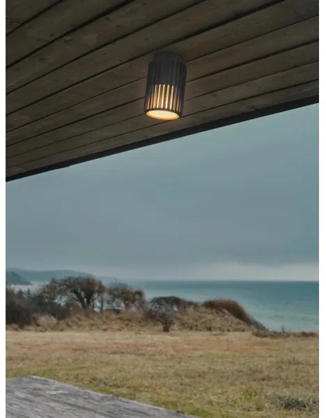 Nordlux - Plafoniera da esterno ALUDRA 1xE27/15W/230V antracite