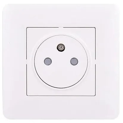 Solight 5B142 − Presa SLIM PUSH, bianca