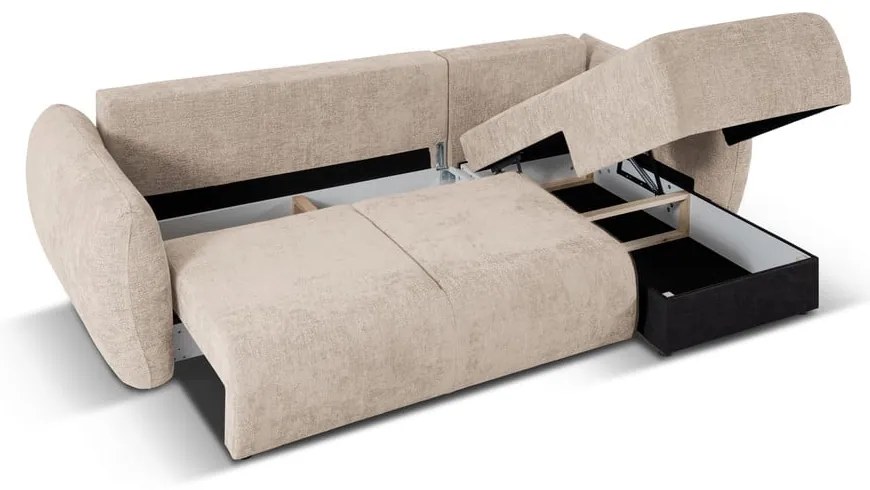 Divano angolare beige (angolo destro) Matera - Cosmopolitan Design