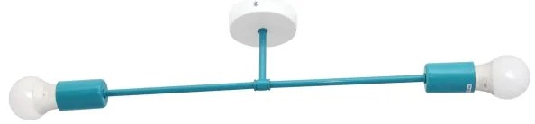 Lampadario a plafone CAMBRIDGE 2xE27/15W/230V blu
