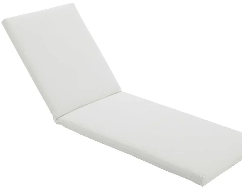 Cuscino per lettino in textilene TECH OUT bianco 180 x 63 x Sp 6 cm