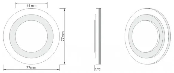 LDST LI-01-CB-BC8 - Illuminazione LED per scale LILI 8xLED/1,2W/230V nero lucido
