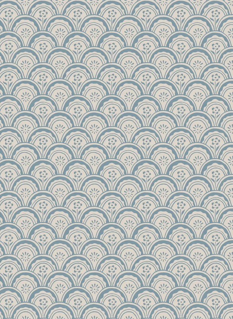 Sandberg Carta da parati Beata - Misty Blue
