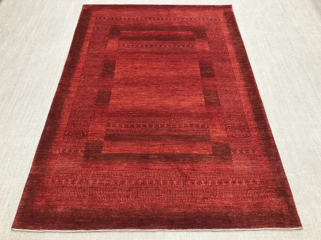 Loribaft Tappeto 170x240 Rosso (Iran) Annodato A Mano