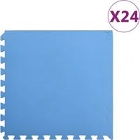 Tappetino a Incastro 24 pz 8,64 Schiuma EVA Blu cod mxl 76924