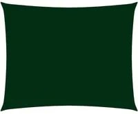 Parasole a Vela Oxford Rettangolare 2,5x3 m Verde Scuro 135480