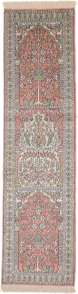 Cashmere Silk Tappeto 50 x 180 (Indian) Annodato A Mano