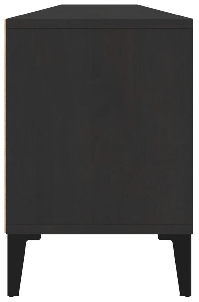 Mobile Porta TV Nero 150x30x44,5 cm in Legno Multistrato