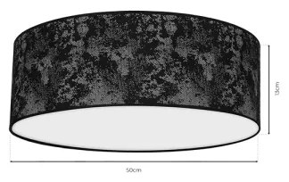 Plafoniera SATINO 3xE27/60W/230V nera/grigia