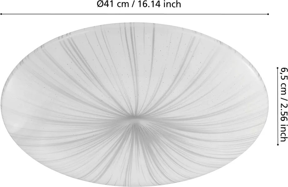 Plafoniera LED bianca/argentata NIEVES – EGLO