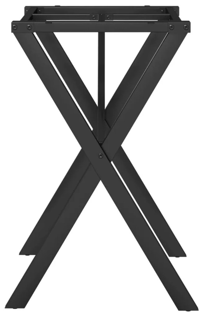 Telaio gambe a x per tavolo da pranzo 50x40x73 cm in ghisa