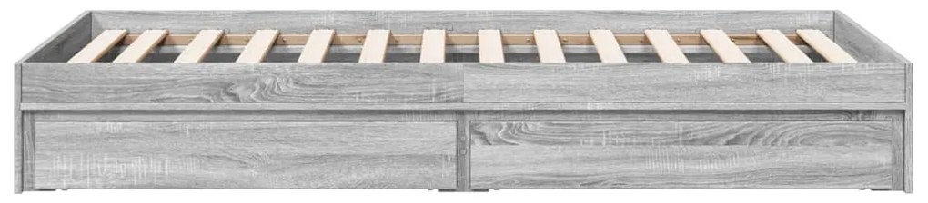 Giroletto cassetti grigio sonoma 100x200 cm legno multistrato