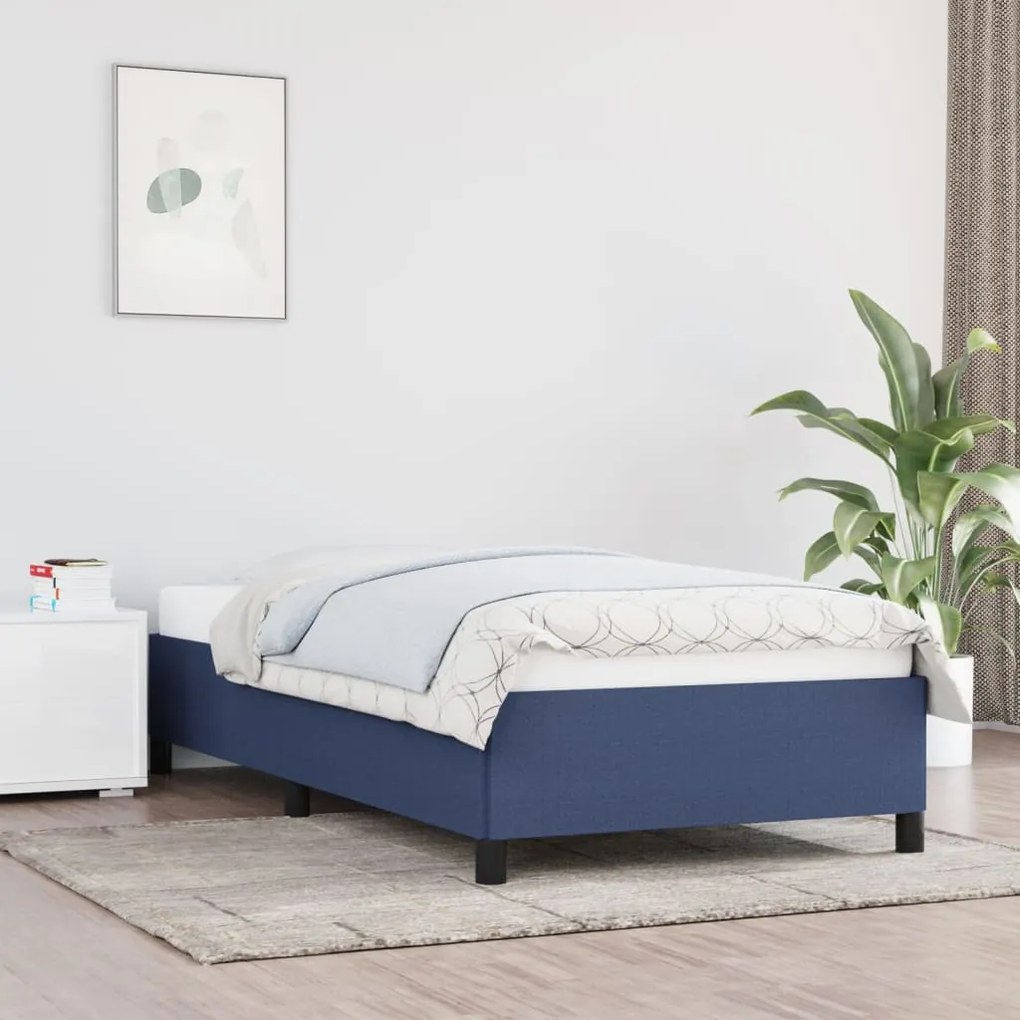 Giroletto Senza Materasso Blu 100x200 Cm İn Tessuto /