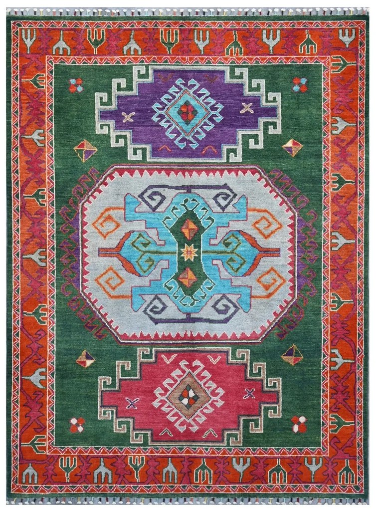 Kazak Tappeto orientale 200x150 (Pakistan) Annodato A Mano