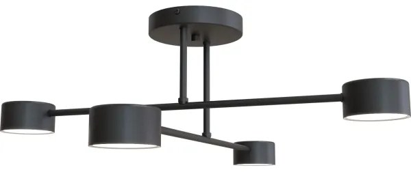 Lampadario a plafone HALO 4xGX53/10W/230V nero
