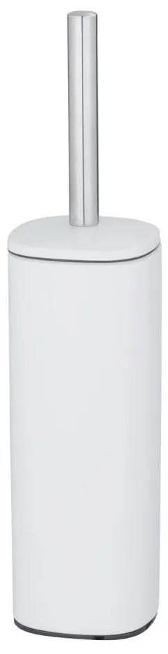 WENKO 24776100 - Scopino WC ALASSIO 9,3x39,2 cm acciaio inox/bianco