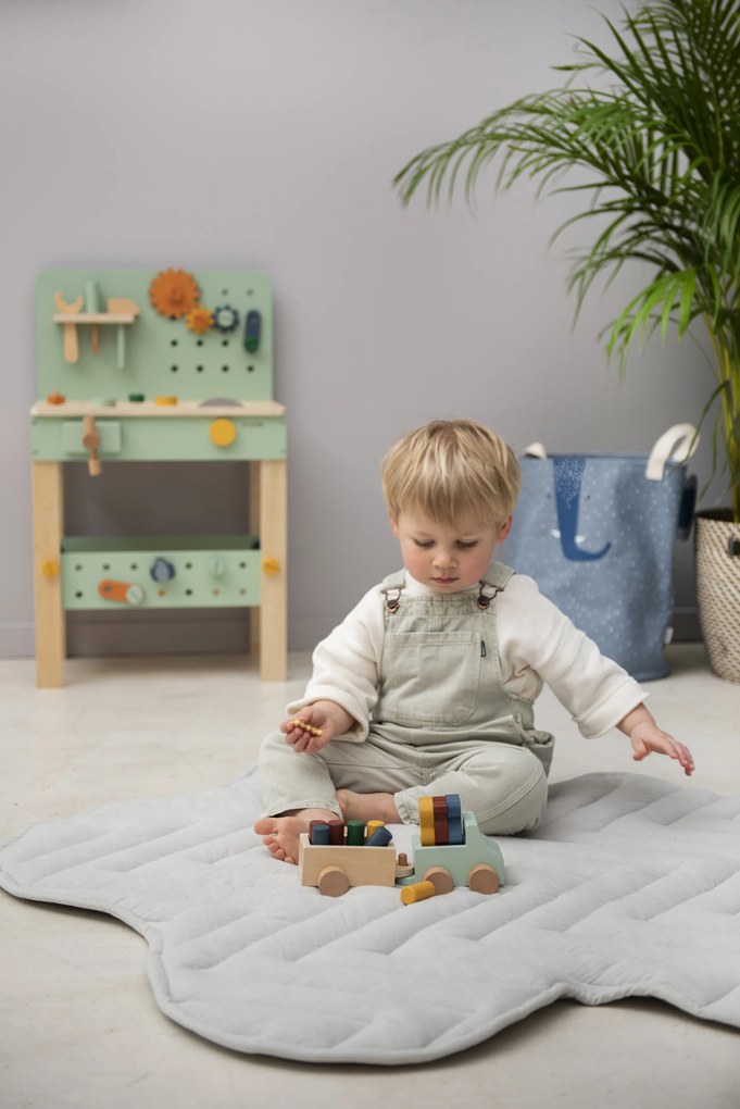 Trixie Auto in legno con rimorchio