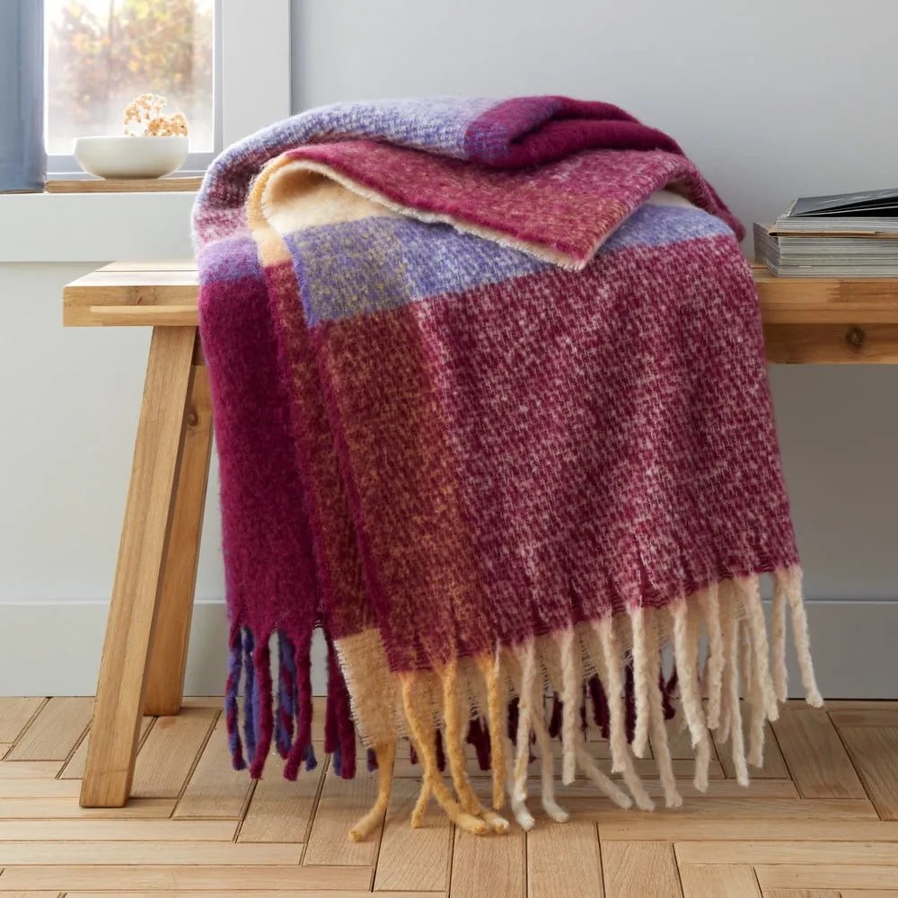 Coperta 130x170 cm Mohair Check - Catherine Lansfield