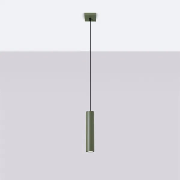 Sollux SL.1484 - Lampadario a sospensione con filo LAGOS 1xGU10/10W/230V verde