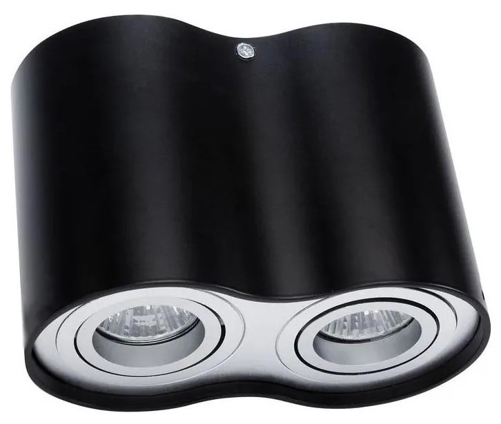 Faretto TUBA 2xGU10/50W/230V nero