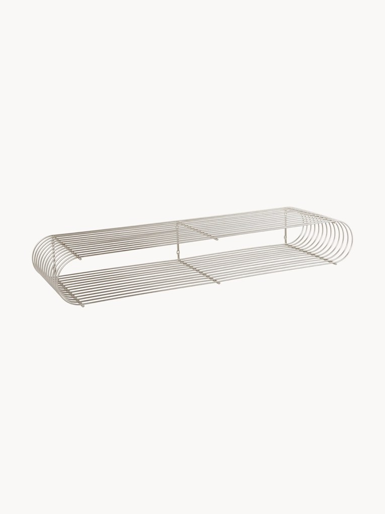 Mensola da parete in metallo Curva, alt. 80 cm