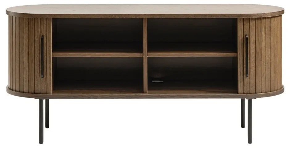 Tavolo TV marrone in rovere 120x56 cm Nola - Unique Furniture